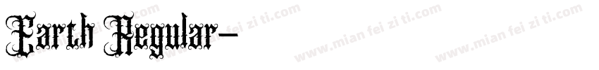 Earth Regular字体转换